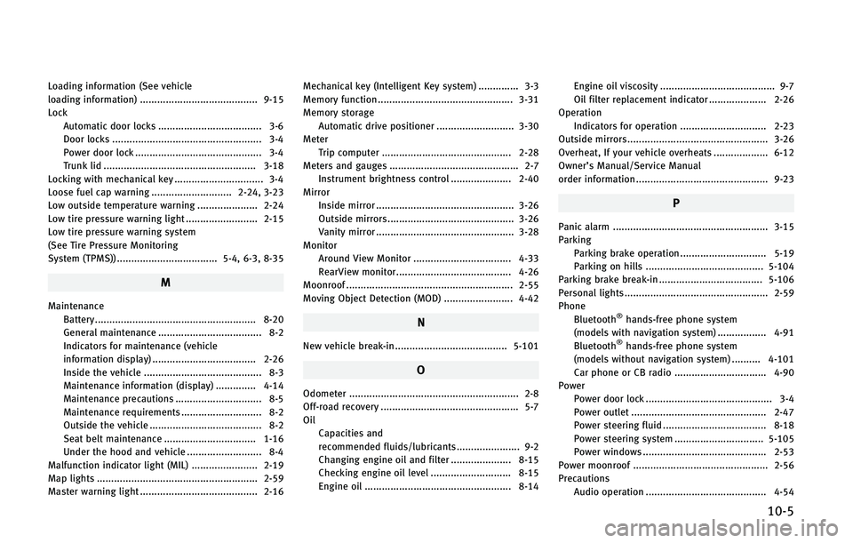 INFINITI Q70 2015  Owners Manual �-�P�B�E�J�O�H �J�O�G�P�S�N�B�U�J�P�O �	�4�F�F �W�F�I�J�D�M�F
�M�P�B�E�J�O�H �J�O�G�P�S�N�B�U�J�P�O�
 ����������������������������������������� ����
�-�P�D