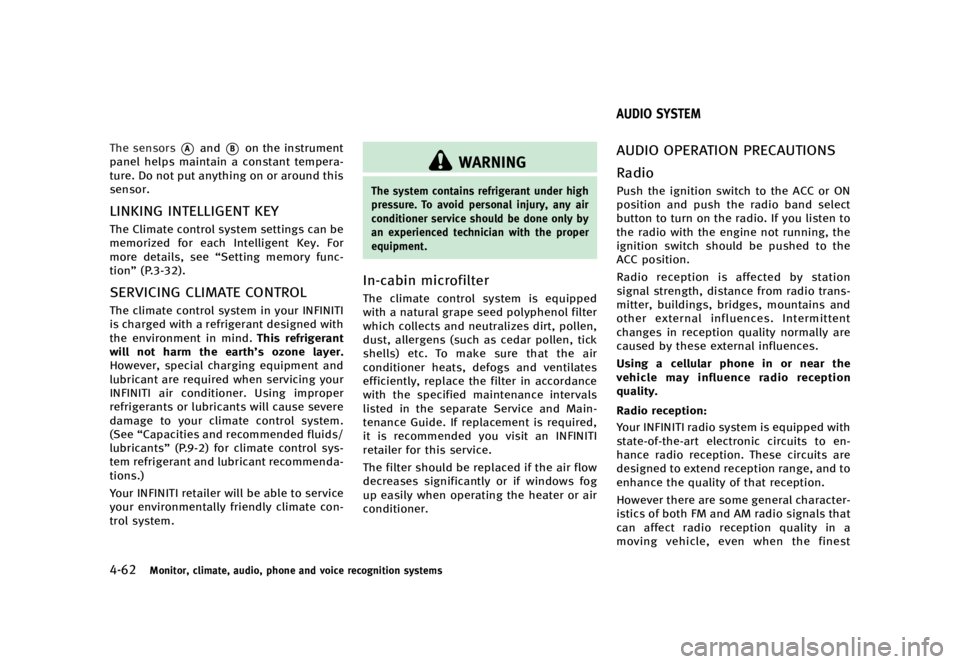 INFINITI Q70 2016  Owners Manual �������
�> �(�G�L�W� ����� �� � �0�R�G�H�O� �<���� �@
�����.�P�O�J�U�P�S�
 �D�M�J�N�B�U�F�
 �B�V�E�J�P�
 �Q�I�P�O�F �B�O�E �W�P�J�D�F �S�F�D�P�H�O�J�U�J�P�O �T�Z�T�U�F�N�T
�5�