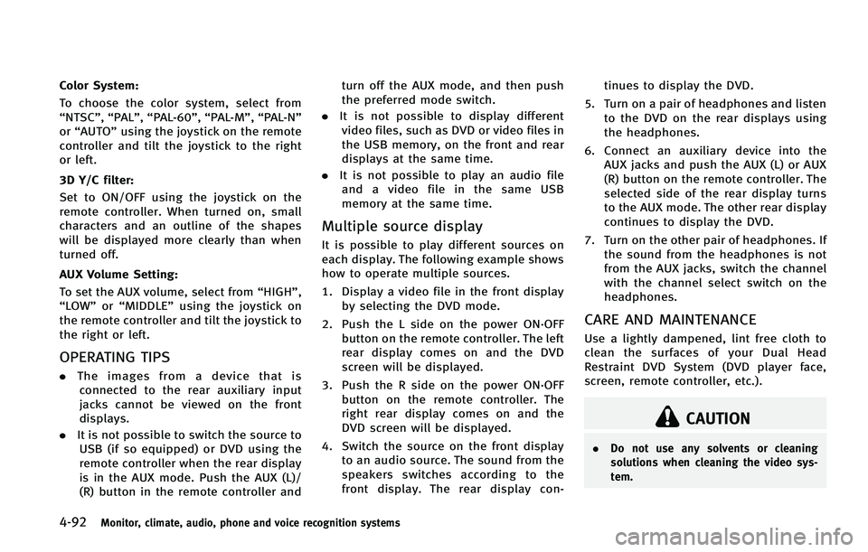 INFINITI QX 2012  Owners Manual 
