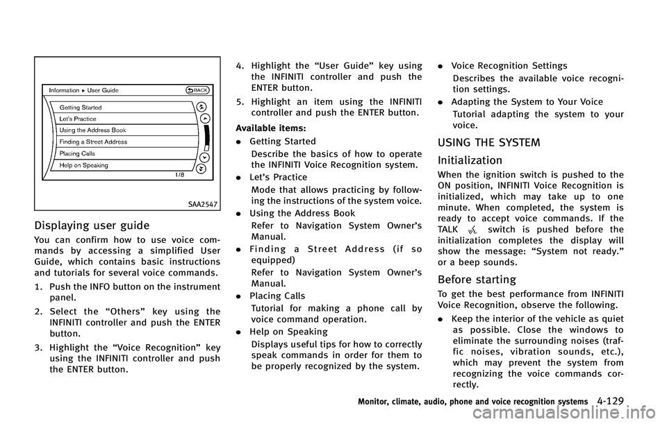 INFINITI QX 2012  Owners Manual 