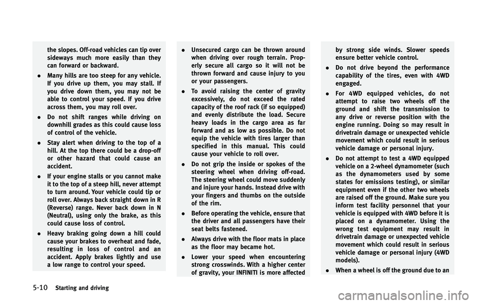 INFINITI QX 2012  Owners Manual 