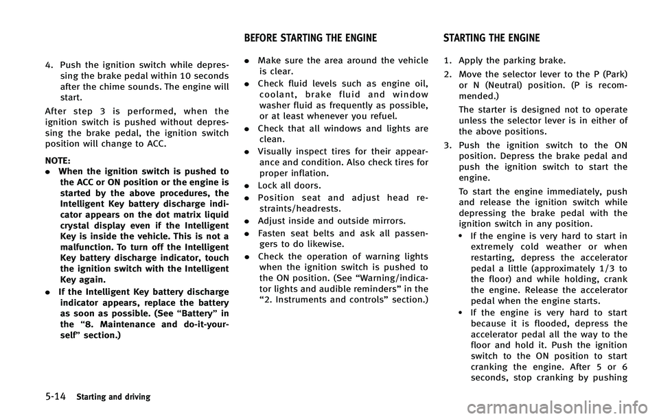 INFINITI QX 2012  Owners Manual 