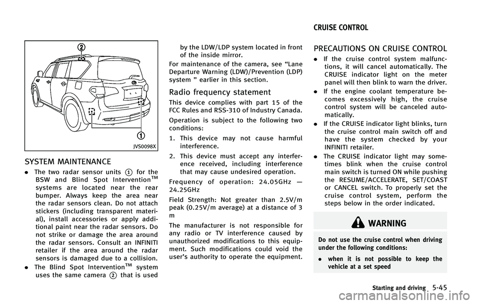 INFINITI QX 2012  Owners Manual 