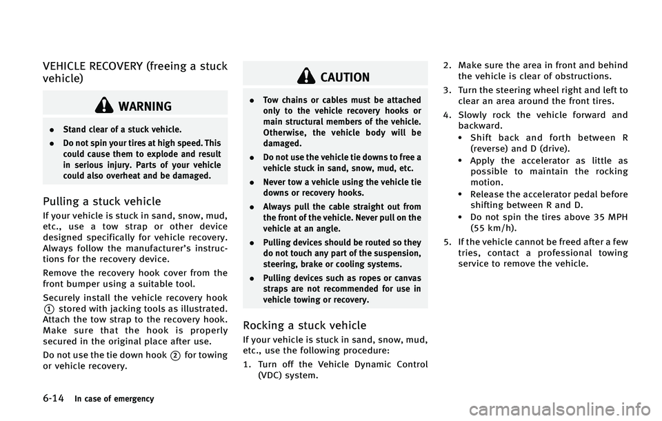 INFINITI QX50 2015  Owners Manual �����*�O �D�B�T�F �P�G �F�N�F�S�H�F�O�D�Z
�7�&�)�*�$�-�& �3�&�$�0�7�&�3�: �	�G�S�F�F�J�O�H �B �T�U�V�D�L
�W�F�I�J�D�M�F�

�8�"�3�/�*�/�(
.�4�U�B�O�E �D�M�F�B�S �P�G �B �T�U�V�D�L �W�F�I�J�D�M�F�

