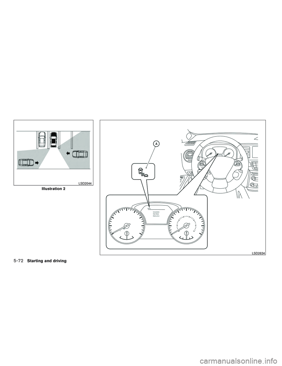 INFINITI QX60 2017  Owners Manual Illustration 2
LSD2044
LSD2634
5-72Starting and driving 