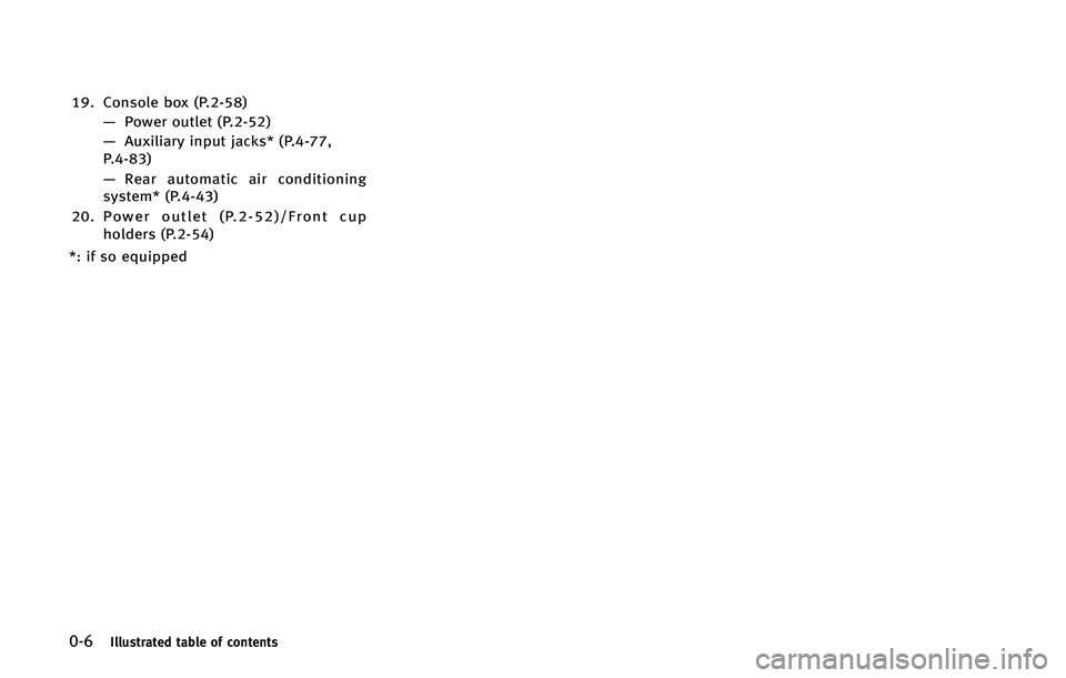 INFINITI QX80 2015 User Guide ����*�M�M�V�T�U�S�B�U�F�E �U�B�C�M�F �P�G �D�P�O�U�F�O�U�T
��� �$�P�O�T�P�M�F �C�P�Y �	�1������
�