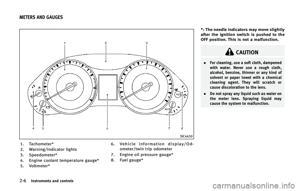 INFINITI QX80 2015  Owners Manual ����*�O�T�U�S�V�N�F�O�U�T �B�O�E �D�P�O�U�S�P�M�T
�4�*�$����
�� �5�B�D�I�P�N�F�U�F�S�
�� �8�B�S�O�J�O�H��*�O�E�J�D�B�U�P�S �M�J�H�I�U�T
�� �4�Q�F�F�E�P�N�F�U�F�S�
�� �&�O�H�J�O�F �D�