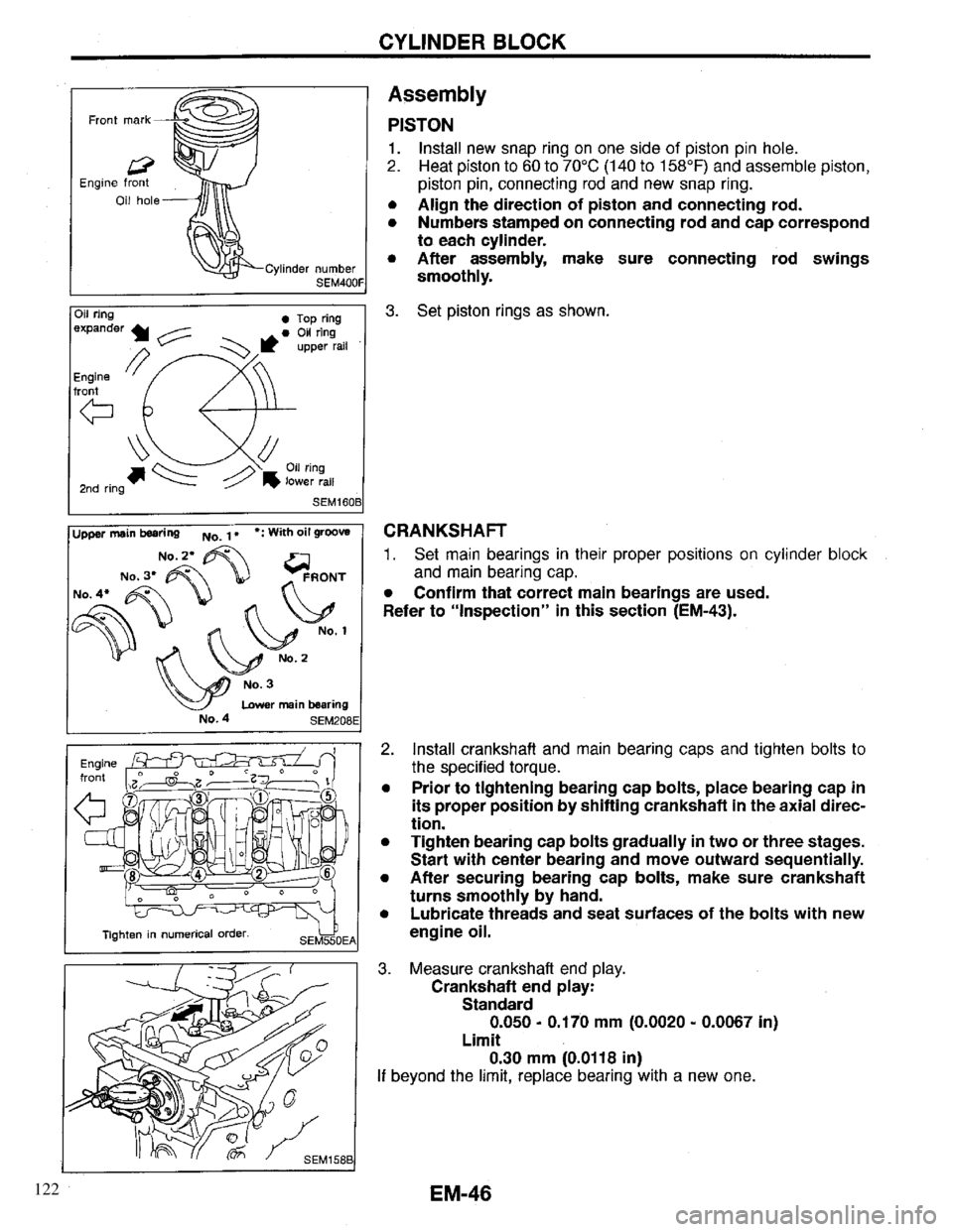 INFINITI QX4 1997  Factory Service Manual 122 