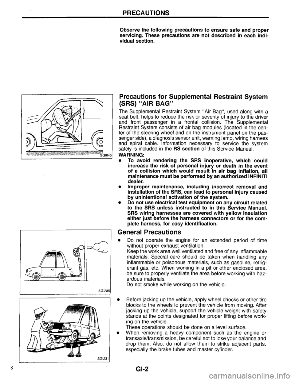 INFINITI QX4 1997  Factory Service Manual 8 