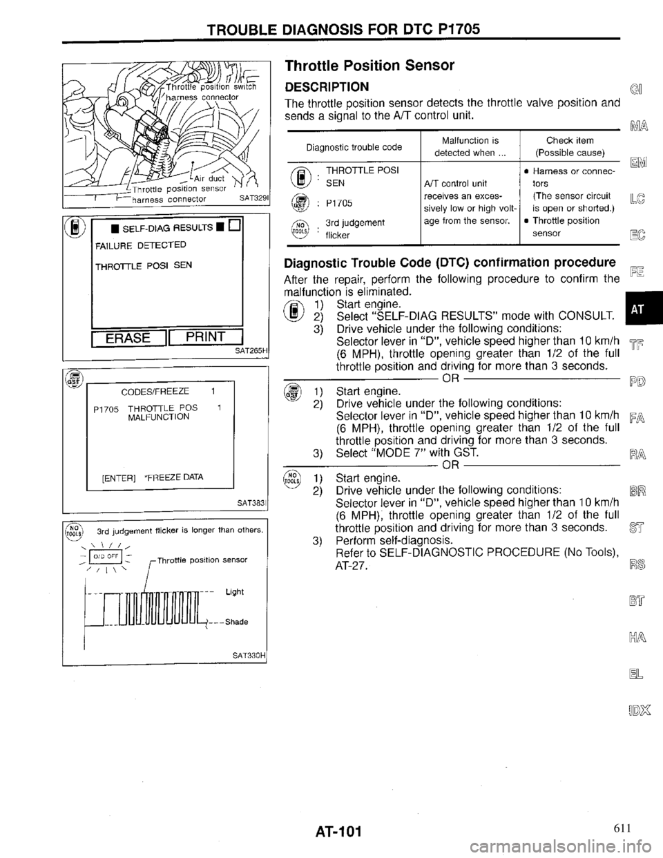 INFINITI QX4 1997 Factory Service Manual 611 INFINITI QX4 1997 Factory Service Manual 611
