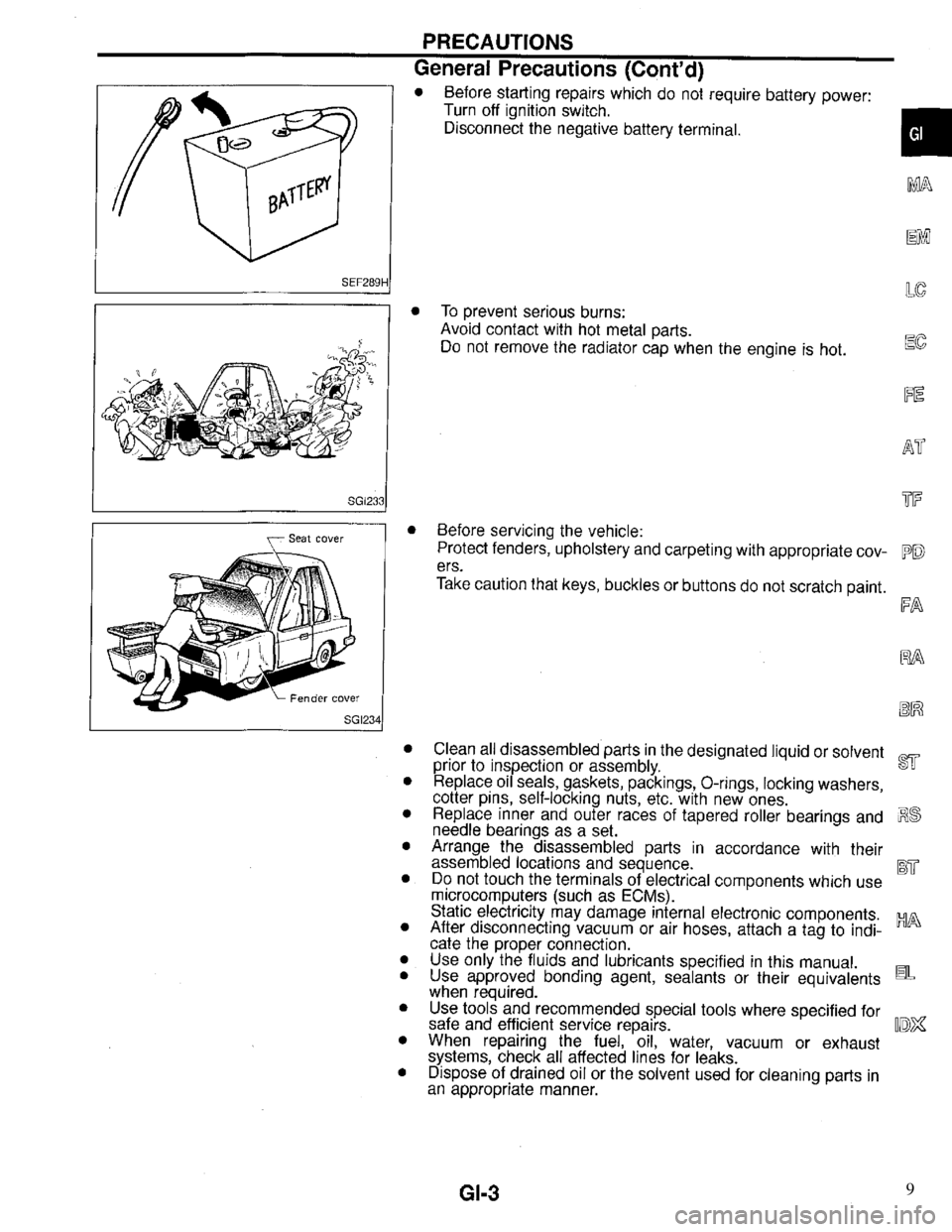 INFINITI QX4 1997  Factory Service Manual 9 