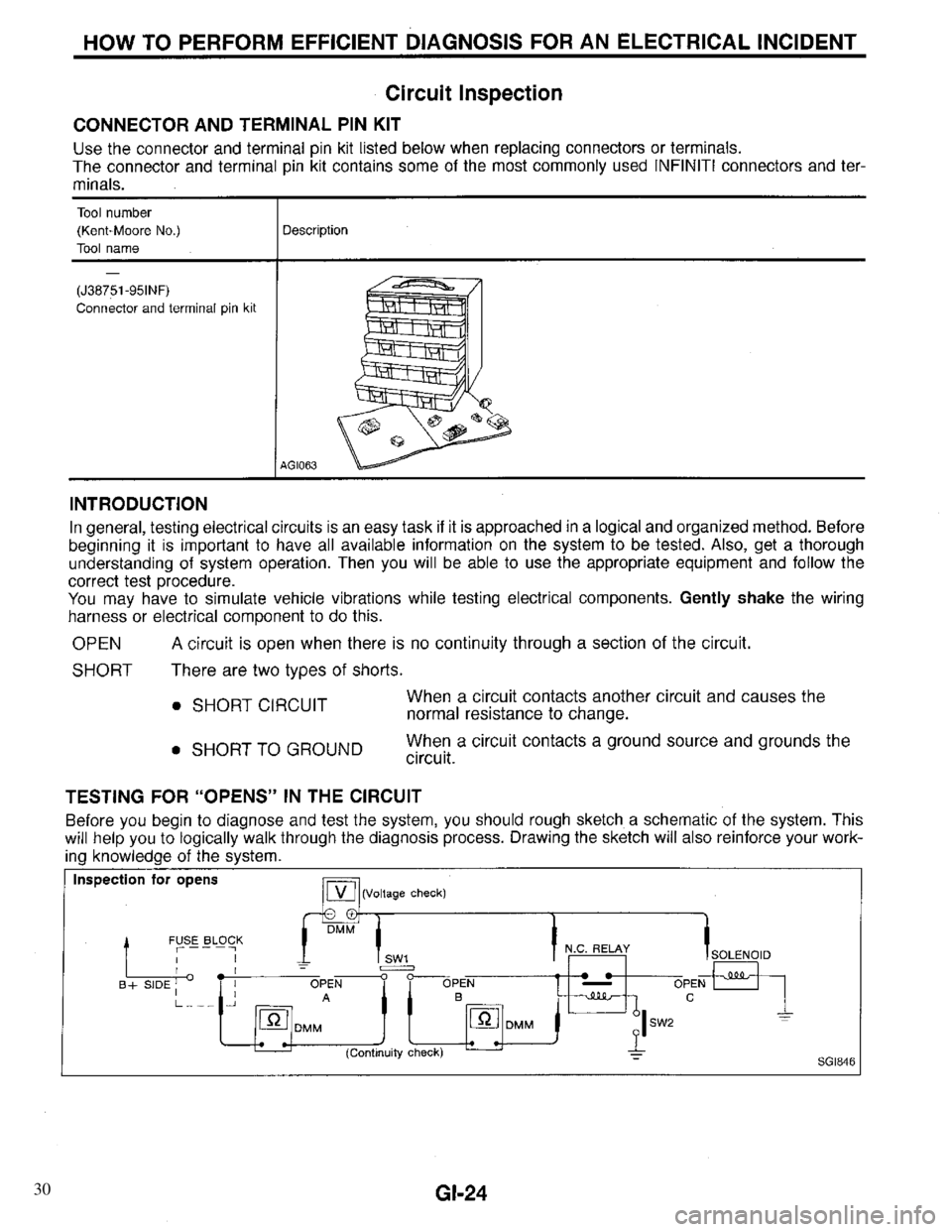 INFINITI QX4 1997  Factory Service Manual 30 