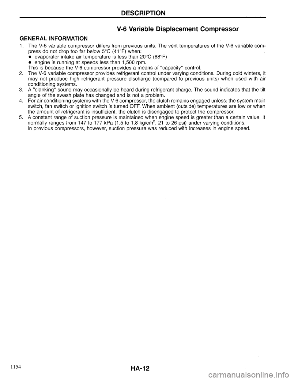 INFINITI QX4 1997  Factory Service Manual 1154 