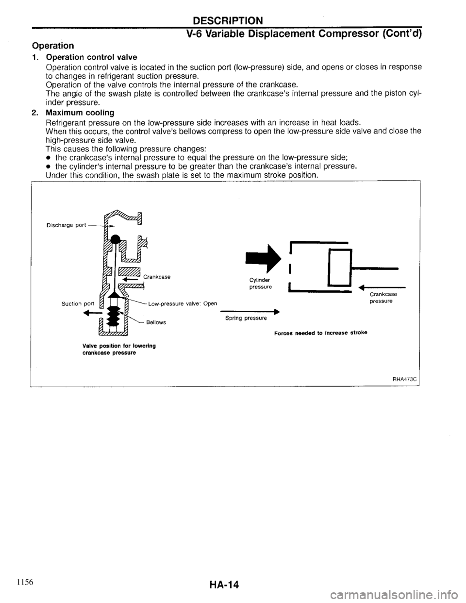 INFINITI QX4 1997  Factory Service Manual 1156 