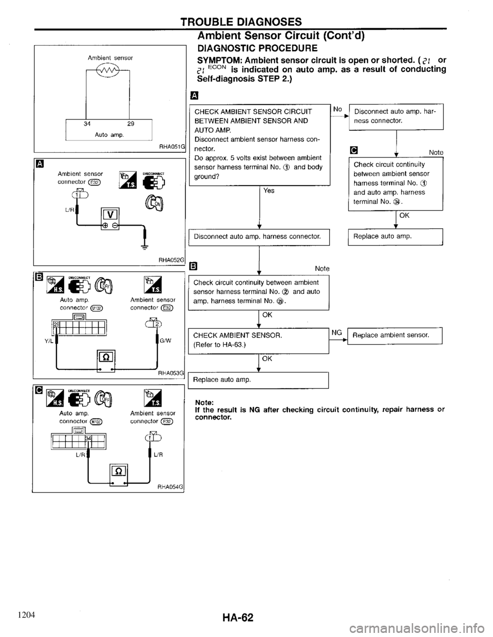 INFINITI QX4 1997 Factory Service Manual 1204 INFINITI QX4 1997 Factory Service Manual 1204