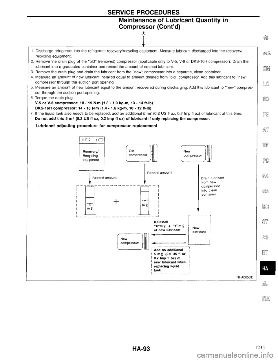 INFINITI QX4 1997  Factory Service Manual 1235 