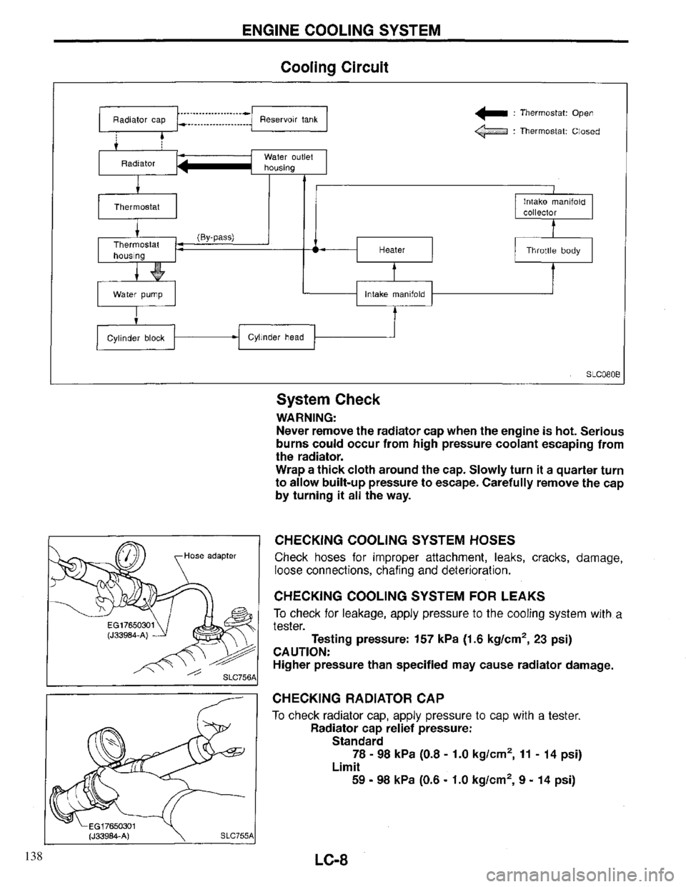 INFINITI QX4 1997  Factory Service Manual 138 