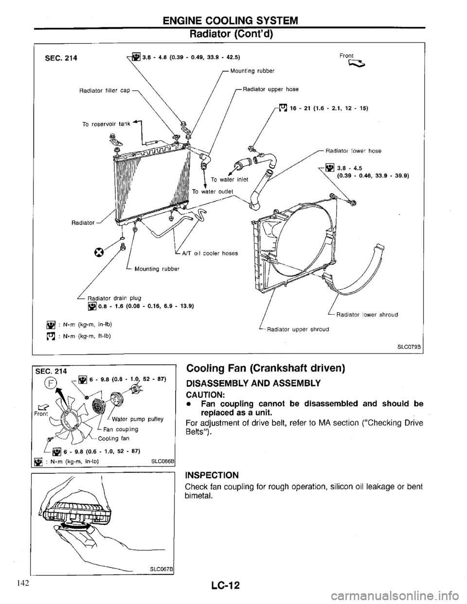 INFINITI QX4 1997  Factory Service Manual 142 