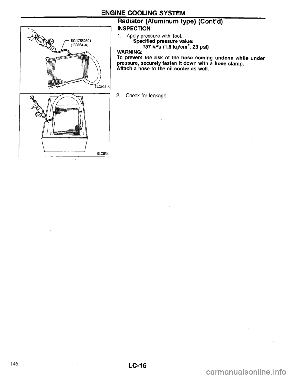 INFINITI QX4 1997  Factory Service Manual 146 