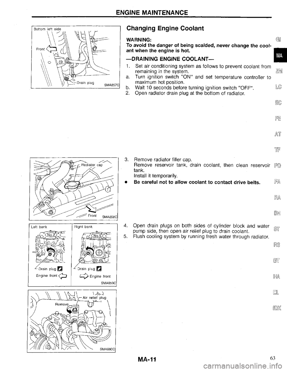 INFINITI QX4 1997 Factory Service Manual 63 INFINITI QX4 1997 Factory Service Manual 63