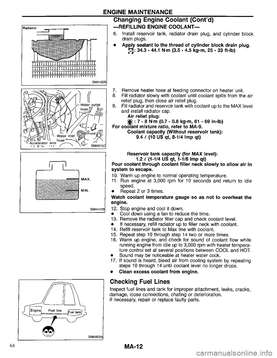 INFINITI QX4 1997 Factory Service Manual 64 INFINITI QX4 1997 Factory Service Manual 64