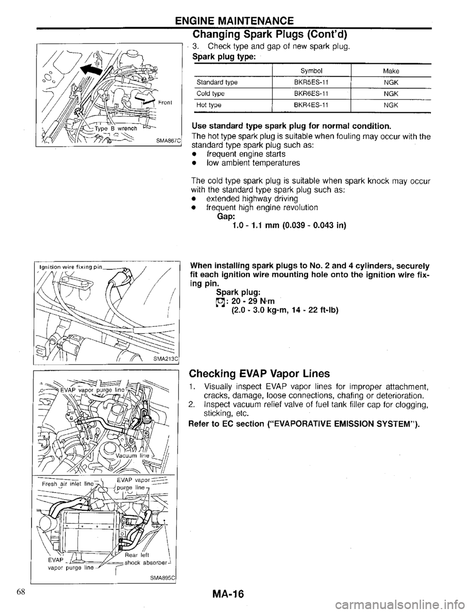 INFINITI QX4 1997 Factory Service Manual 68 INFINITI QX4 1997 Factory Service Manual 68