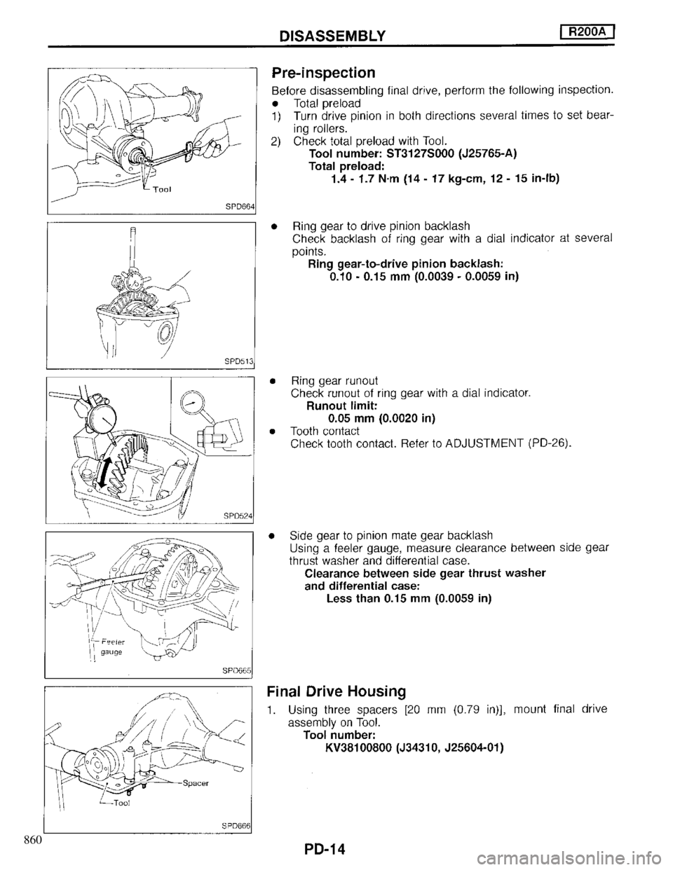 INFINITI QX4 1997 Factory Service Manual 860 INFINITI QX4 1997 Factory Service Manual 860