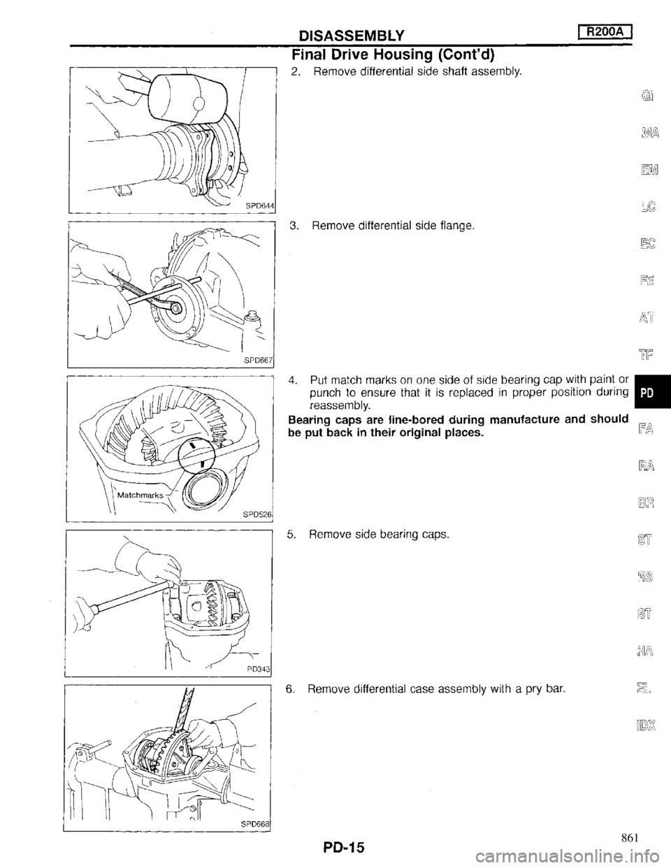 INFINITI QX4 1997  Factory Service Manual 861 