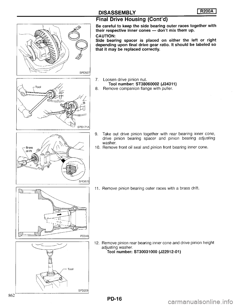 INFINITI QX4 1997  Factory Service Manual 862 