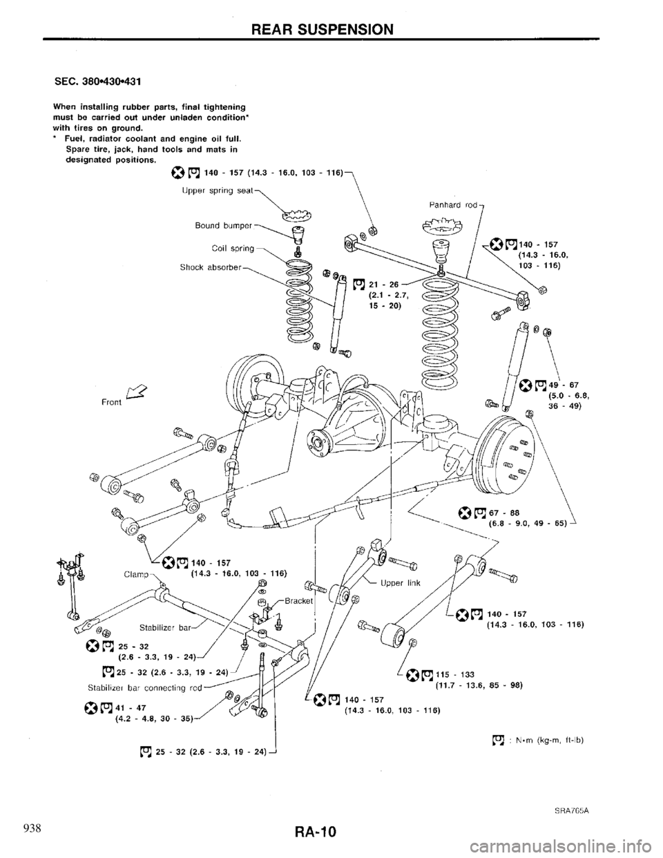 INFINITI QX4 1997 Factory Service Manual 938 INFINITI QX4 1997 Factory Service Manual 938