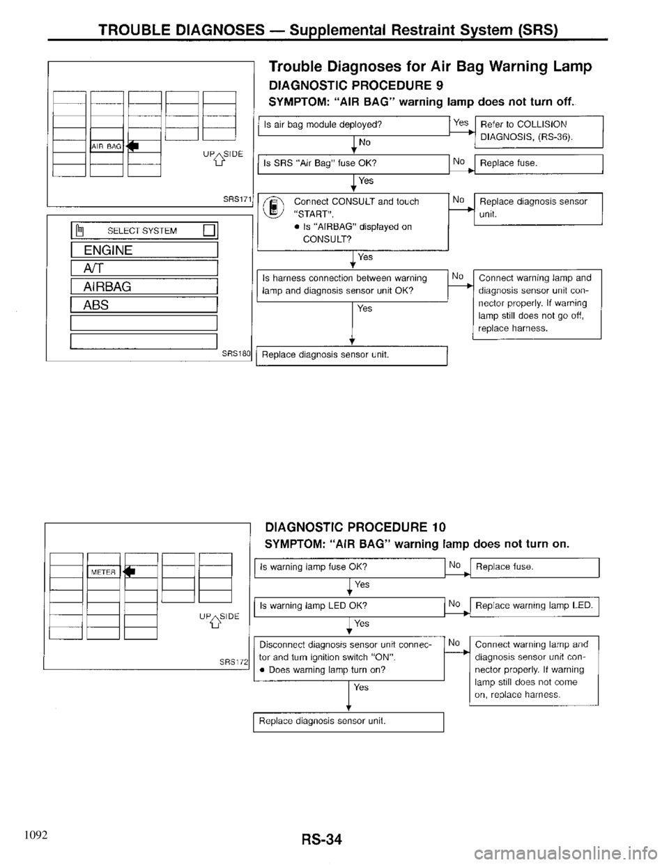 INFINITI QX4 1997 Factory Service Manual 1092 INFINITI QX4 1997 Factory Service Manual 1092