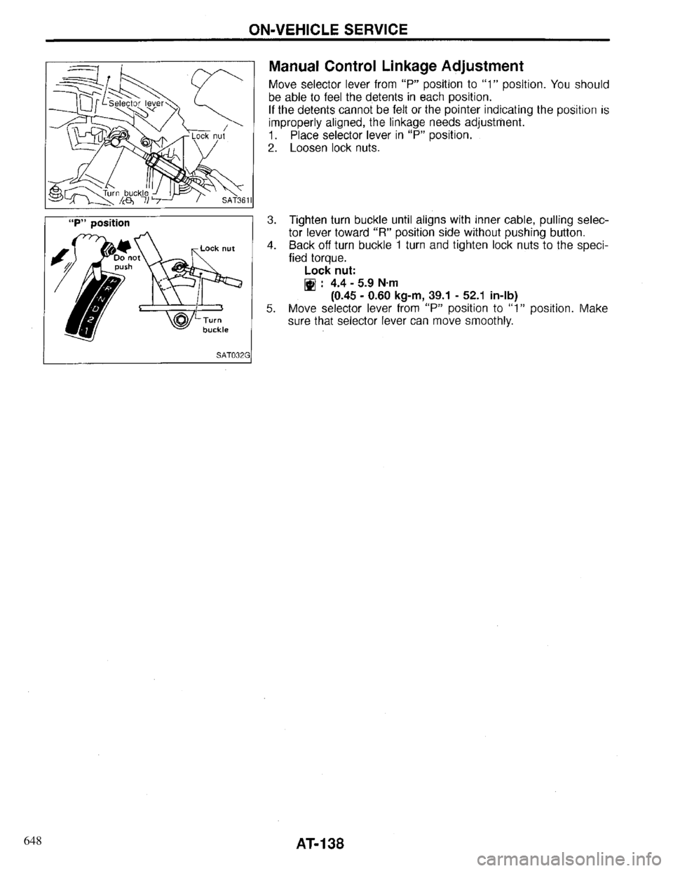 INFINITI QX4 1997 Factory Service Manual 648 INFINITI QX4 1997 Factory Service Manual 648