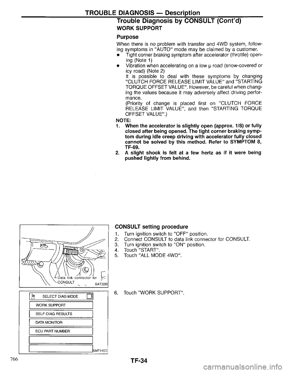 INFINITI QX4 1997 Factory Service Manual 766 INFINITI QX4 1997 Factory Service Manual 766