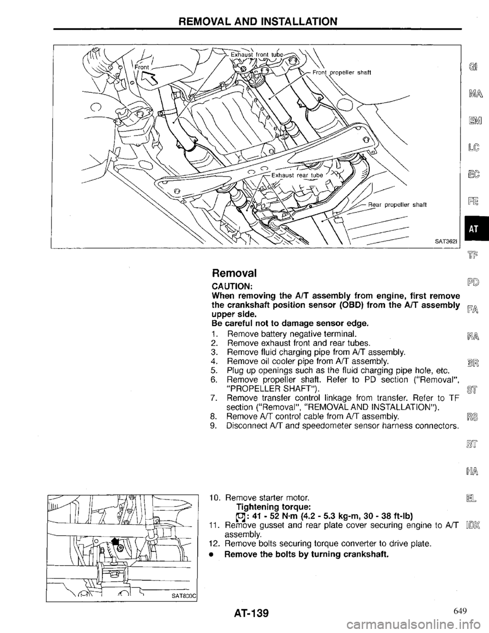 INFINITI QX4 1997 Factory Service Manual 649 INFINITI QX4 1997 Factory Service Manual 649