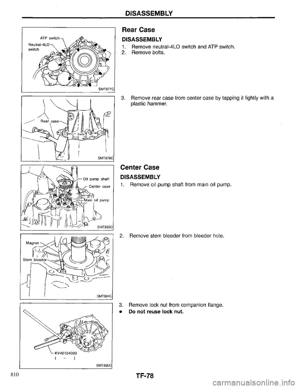 INFINITI QX4 1997 Factory Service Manual 810 INFINITI QX4 1997 Factory Service Manual 810