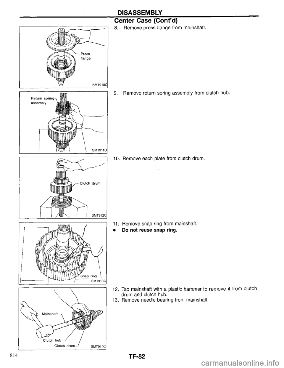 INFINITI QX4 1997 Factory Service Manual 814 INFINITI QX4 1997 Factory Service Manual 814