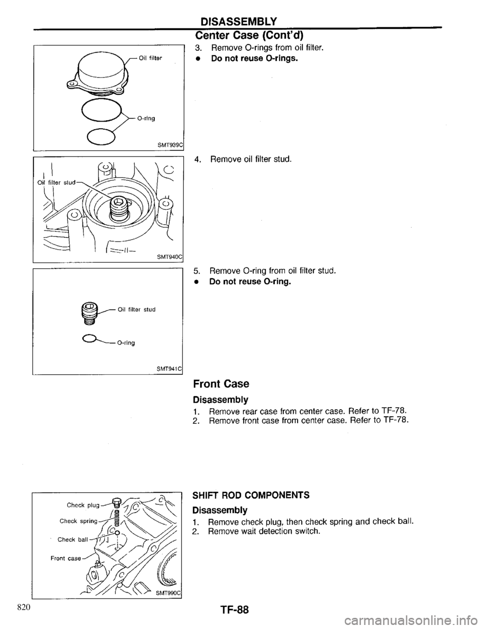 INFINITI QX4 1997 Factory Service Manual 820 INFINITI QX4 1997 Factory Service Manual 820