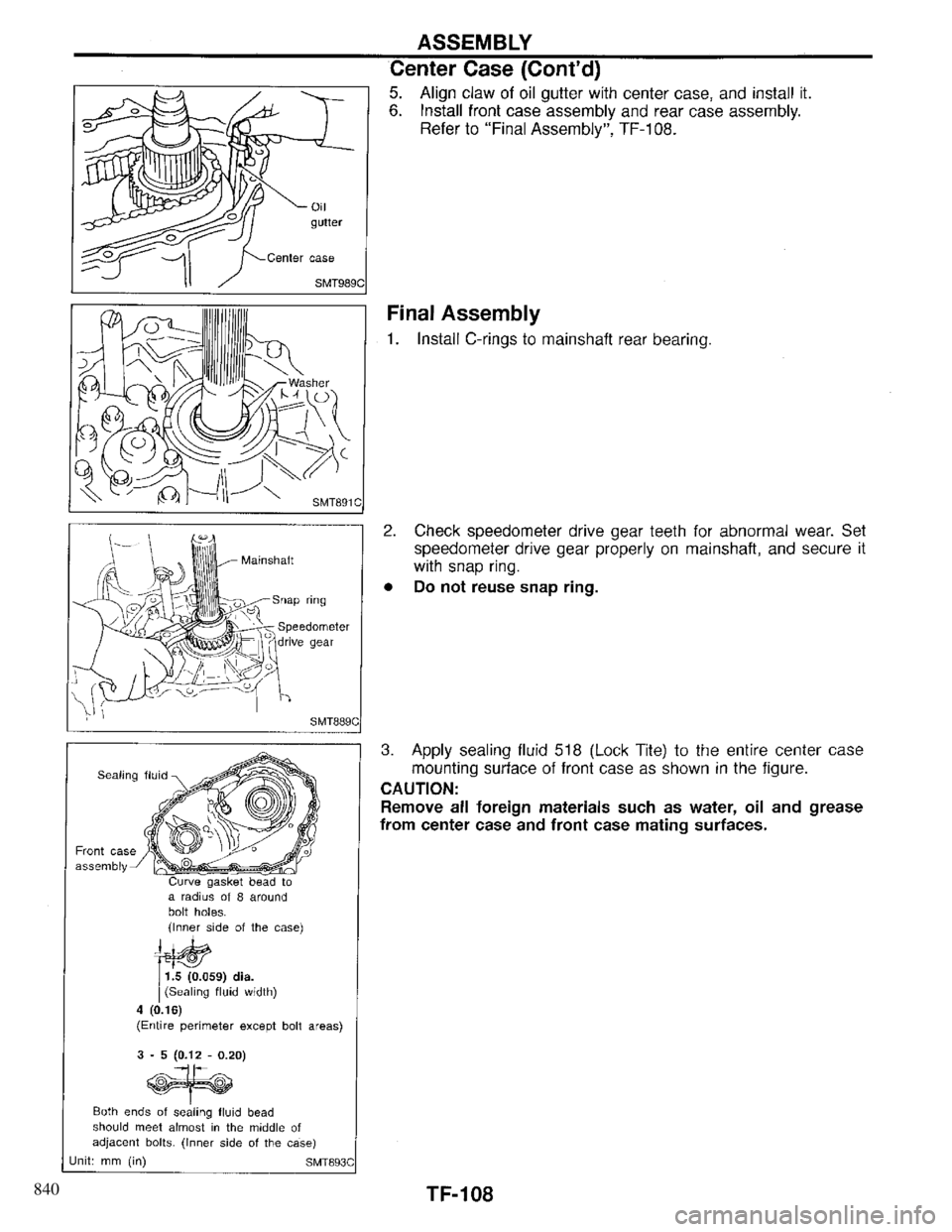 INFINITI QX4 1997 Factory Service Manual 840 INFINITI QX4 1997 Factory Service Manual 840