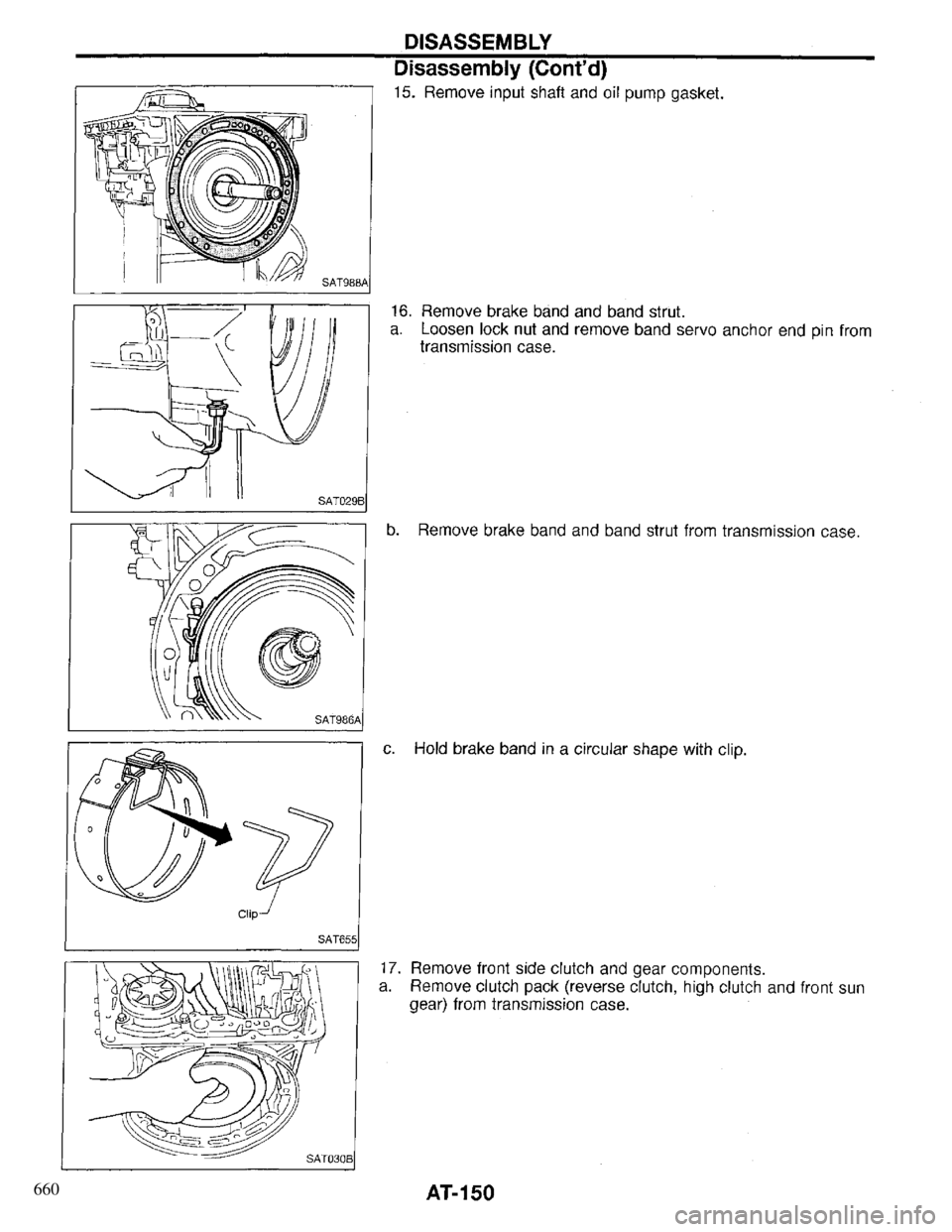 INFINITI QX4 1997 Factory Service Manual 660 INFINITI QX4 1997 Factory Service Manual 660