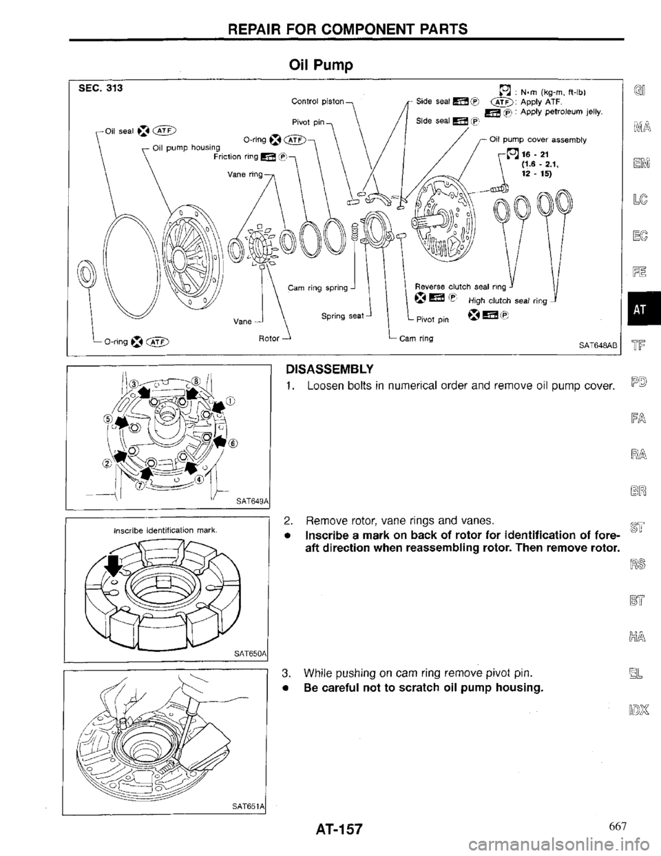 INFINITI QX4 1997 Factory Service Manual 667 INFINITI QX4 1997 Factory Service Manual 667