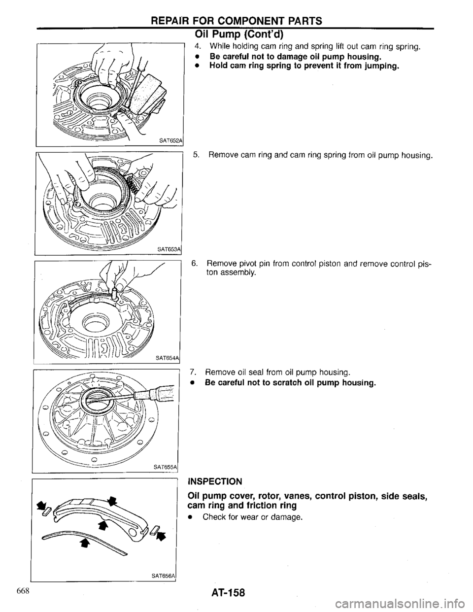 INFINITI QX4 1997 Factory Service Manual 668 INFINITI QX4 1997 Factory Service Manual 668