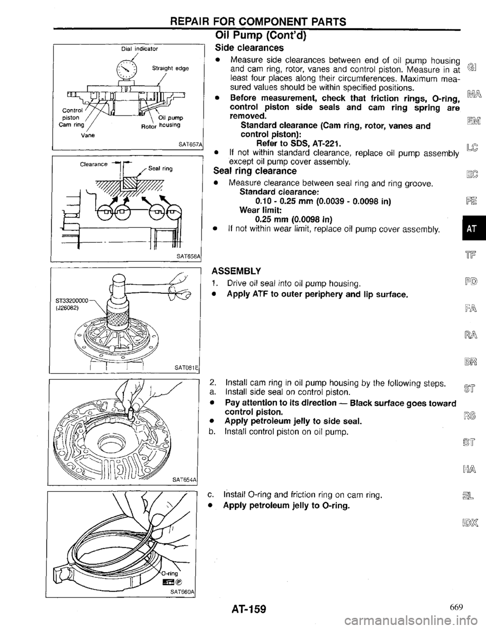 INFINITI QX4 1997 Factory Service Manual 669 INFINITI QX4 1997 Factory Service Manual 669