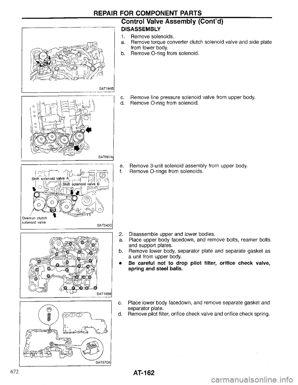 INFINITI QX4 1997 Factory Service Manual 672 INFINITI QX4 1997 Factory Service Manual 672