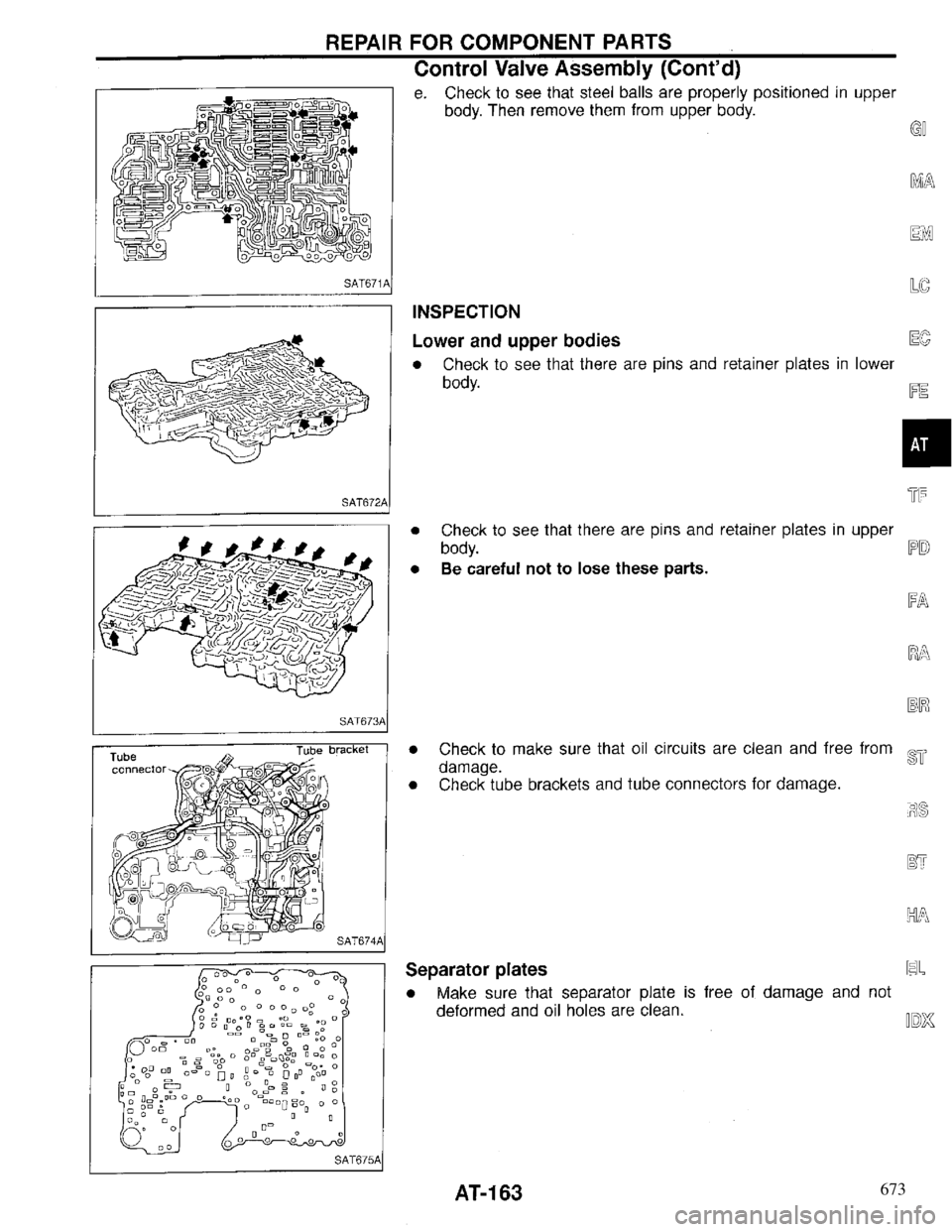 INFINITI QX4 1997 Factory Service Manual 673 INFINITI QX4 1997 Factory Service Manual 673