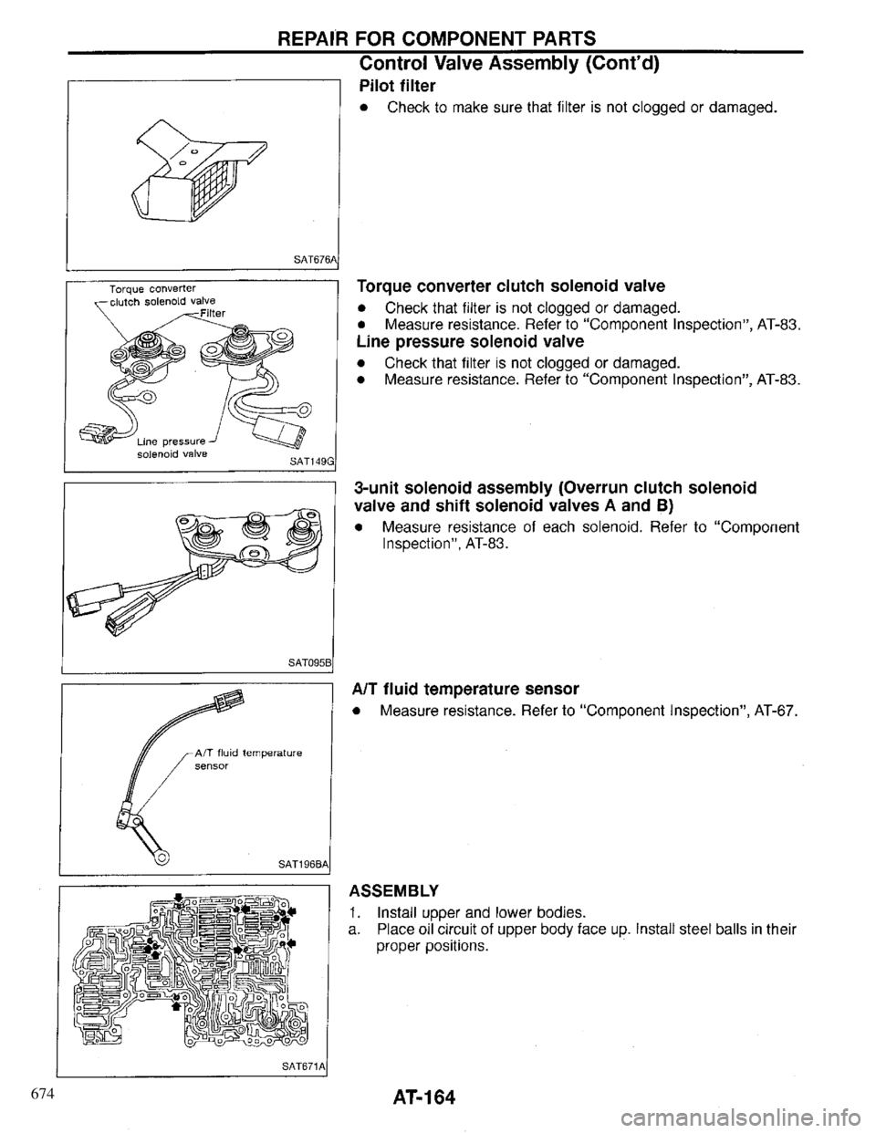 INFINITI QX4 1997 Factory Service Manual 674 INFINITI QX4 1997 Factory Service Manual 674
