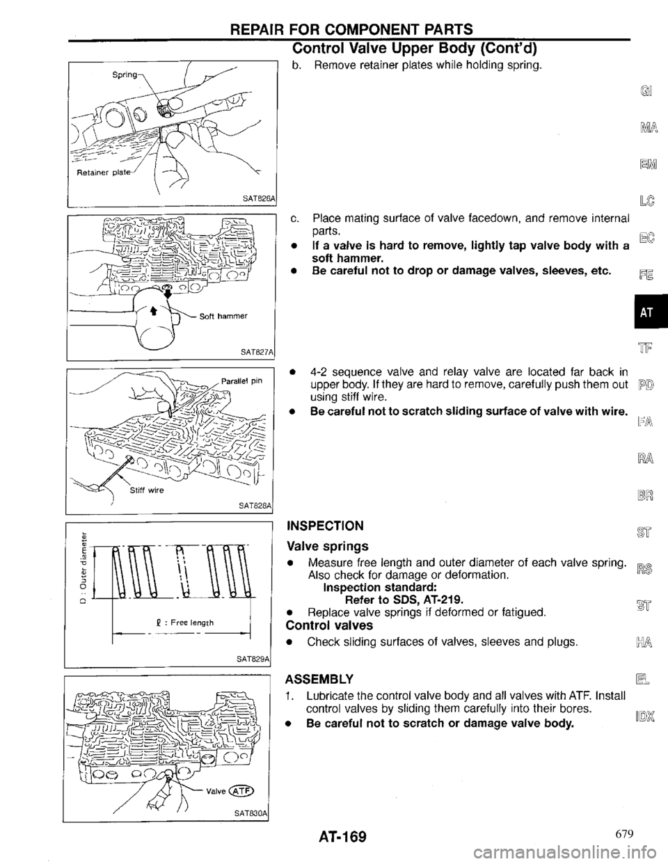 INFINITI QX4 1997 Factory Service Manual 679 INFINITI QX4 1997 Factory Service Manual 679