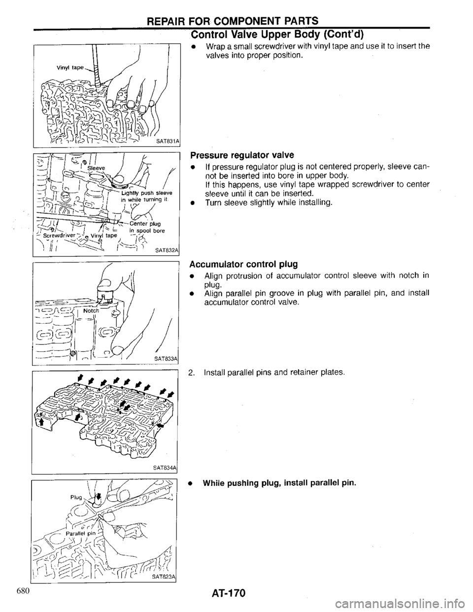 INFINITI QX4 1997 Factory Service Manual 680 INFINITI QX4 1997 Factory Service Manual 680