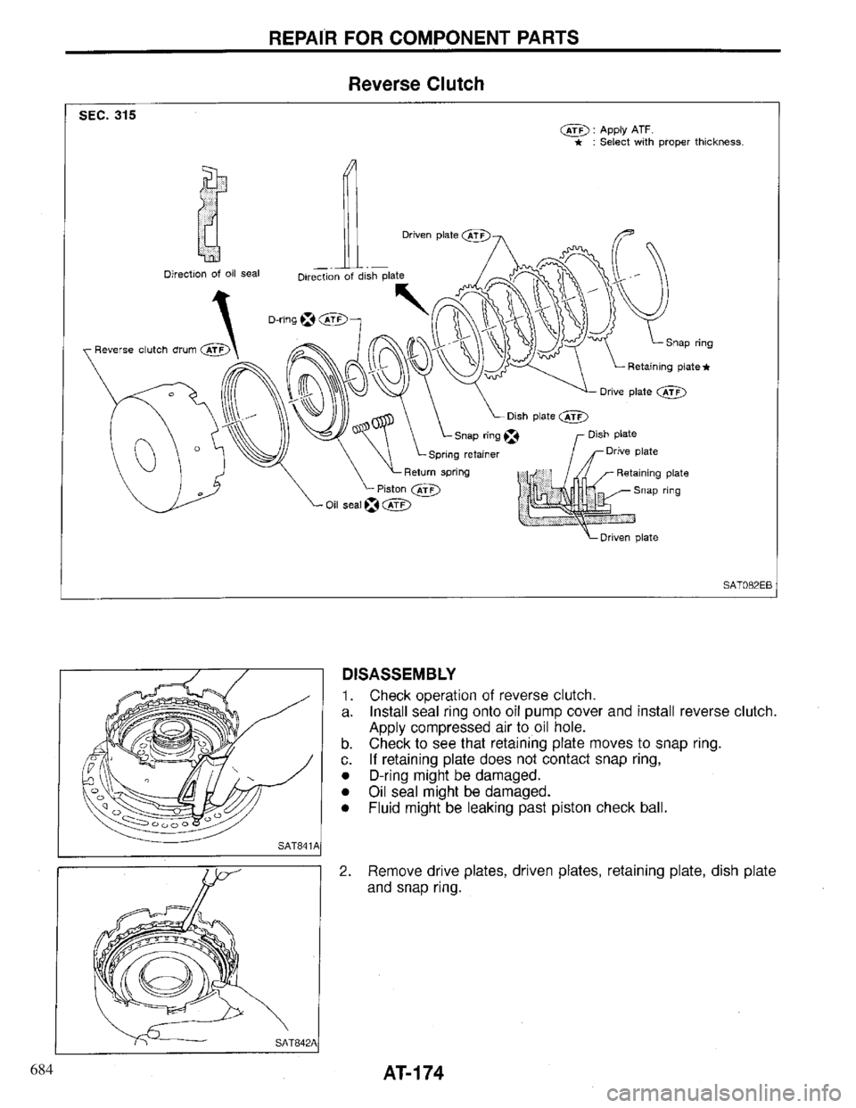 INFINITI QX4 1997 Factory Service Manual 684 INFINITI QX4 1997 Factory Service Manual 684