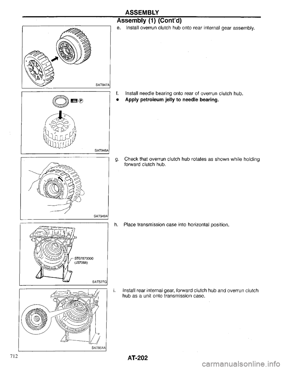 INFINITI QX4 1997 Factory Service Manual 712 INFINITI QX4 1997 Factory Service Manual 712