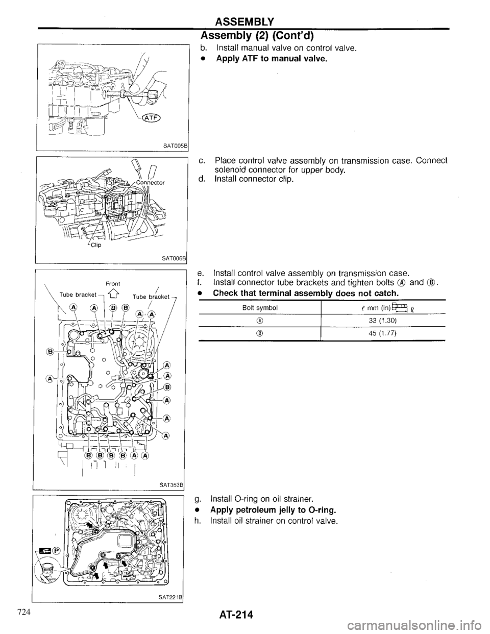 INFINITI QX4 1997 Factory Service Manual 724 INFINITI QX4 1997 Factory Service Manual 724